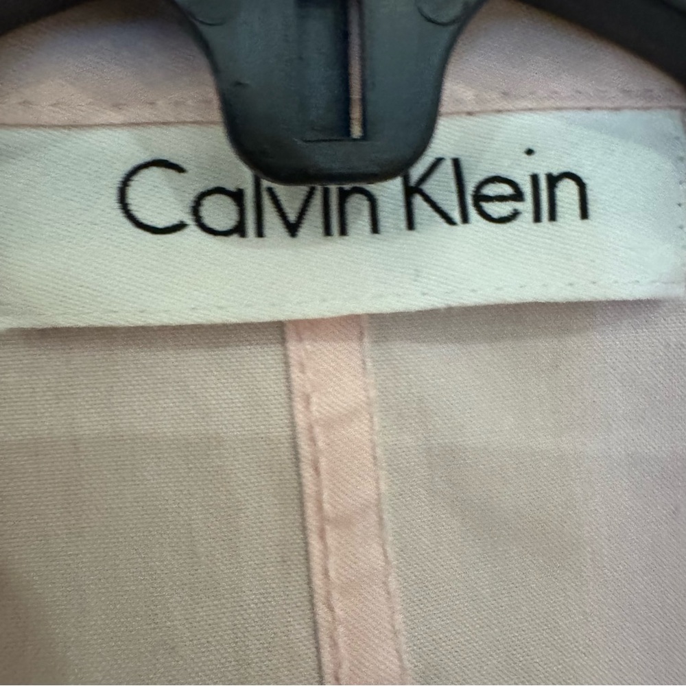 Calvin Klein Light Pink Sleeveless Women's 12 (L/XL) Shirt Blouse 100% Cotton - Picture 3 of 8